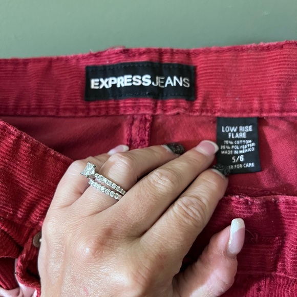 Red corduroy express jeans - Picture 2 of 2
